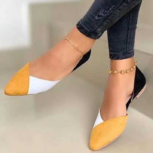 Chaussures Plates Pointues  Enfiler Pour Femmes,Parker,Couleurs Mlanges Peu Profondes,Plates,Lgres,Dcontractes,Confortables,Chaussures De Marche,Automne,2024 - 40