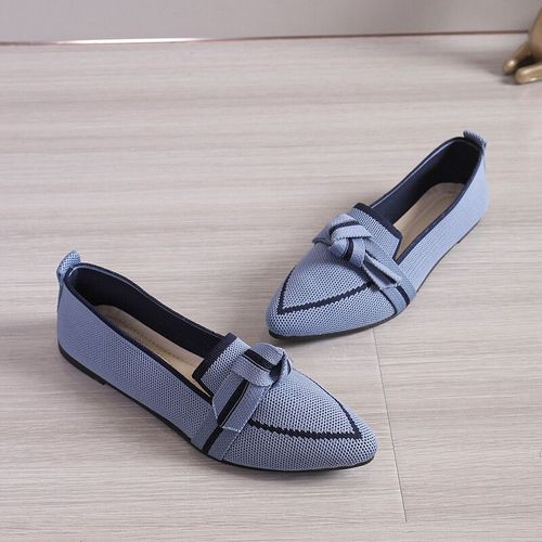 Chaussures Plates Respirantes  Bout Pointu Pour Femmes,Mocassins De Bureau,Document Solide,Chaussures  Enfiler,Dcontract, - 36