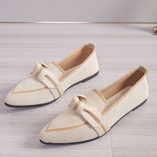 Chaussures Plates Respirantes  Bout Pointu Pour Femmes,Mocassins De Bureau,Document Solide,Chaussures  Enfiler,Dcontract, - 43