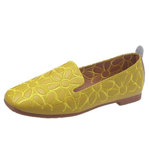Chaussures Plates Respirantes En Cuir Pour Femmes,Mocassins Dcontracts Pour La Colonne Vertbrale,Ballerines Pour Femmes,t,2024 - 37