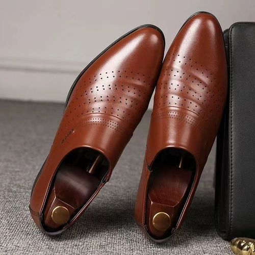 Chaussures Provoqu Dcontractes En Cuir Noir Pour Hommes,Mocassins Masculins,Baskets De Fte,Chaussures Italiennes,Grande Taille,Slip,Mode Sociale - 46