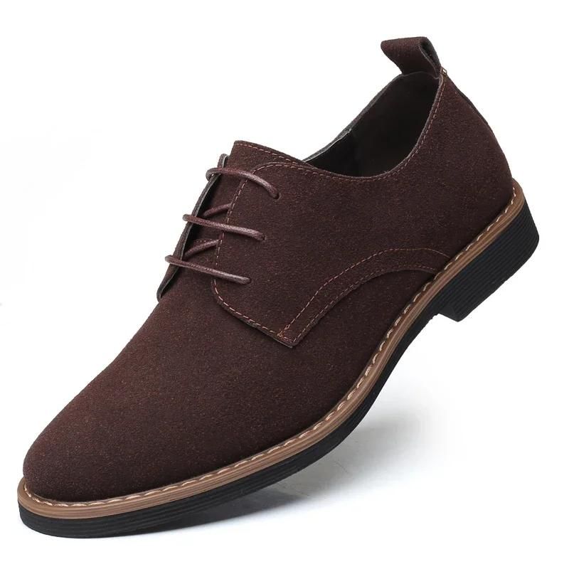 Chaussures Provoqu En Daim Oxford Pour Hommes,Baskets En Cuir Confortables,Chaussures Plates,Grande Taille,Mode - 44