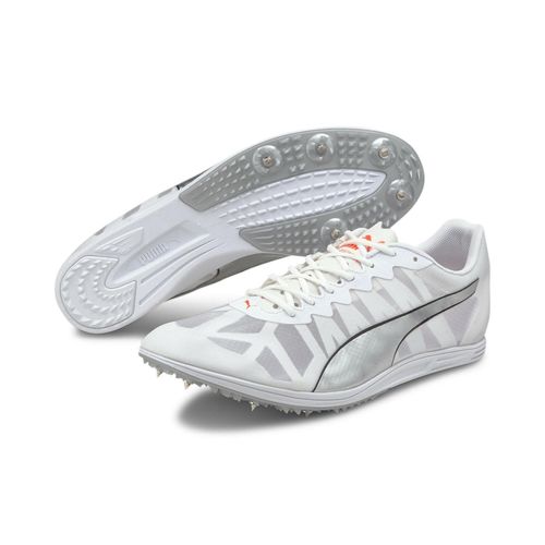Chaussures Puma Evospeed Distance 9 - Blanc / Argent / Orange - 44