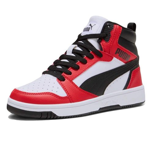 Chaussures Rebound V6 Mid Jr - 393831-03 Blanc - 38