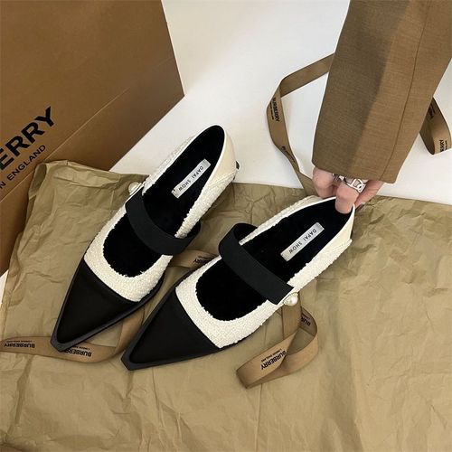 Chaussures Simples  Talon Bas Pour Dames,Pantoufles  Talons Bas,Chaussures Mary Essence Lady,Chaussures De Voyage,Rouge Net,Grande Taille,Mode Printemps,2023 - 40