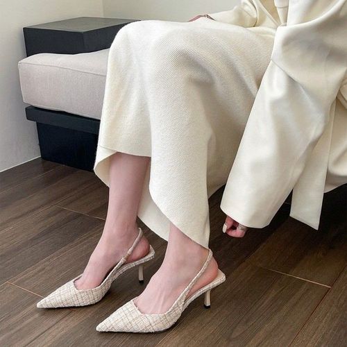 Chaussures Simples  Talons Hauts Pour Femmes,Une Petite Foule,Talons Fins Pointus,Bouche Peu Profonde,Sexy,Printemps,Automne,2023 - 36