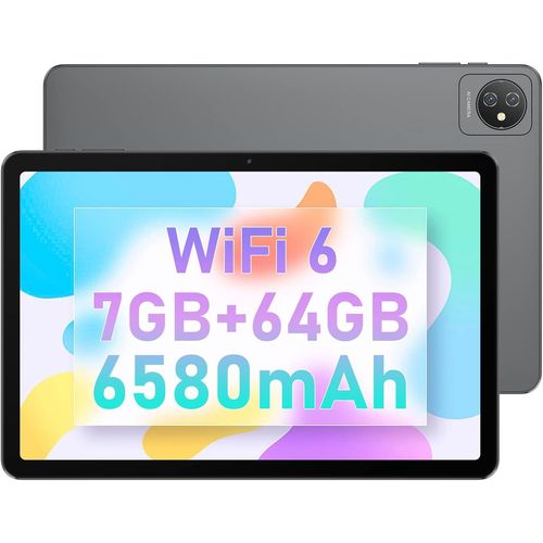CHECARZHN--NO1-10.1 Pouces Tab 8 Android 12 Tablette Tactile Avec 5G/2.4G Wifi 6 Quad-Core, 7Go Ram+64Go Rom/Tf 1To, Batterie 6580Mah,Camra 13Mp+8Mp/Bt5/Double Box Haut-Parleurs 2 En 1