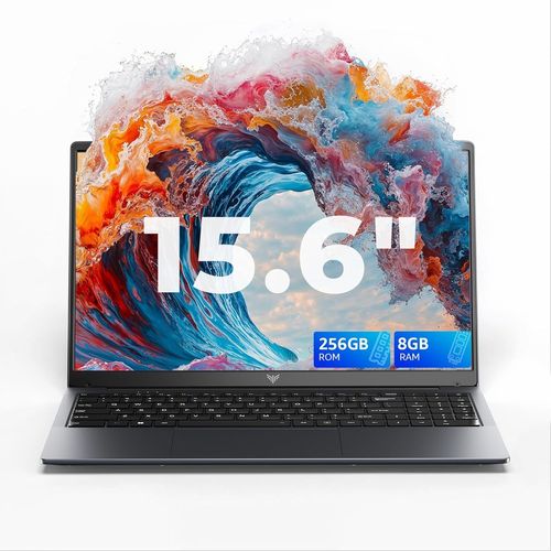 CHECARZHN--NO1-2025 Ordinateur Portable 15,6 Pouces Quad Core N97 (Depasser N4020/N5095) Uhd 8Go Ram 256Go Soutien Extension Ssd 2Tb,Ddr4 Cache Camra,Wifi 5,Bluetooth 5.0,Usb 3.2,Computer