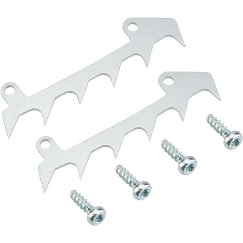 Checarzhn--No1-2pcs Kit De Chiens De Pointe De Poussette, Kit De Capteur De Chane De Pointes De Pic De Tailleur De Chane De Trononneuse Des Pices De Remplacement Accessoires Avec 4 Vis Pour