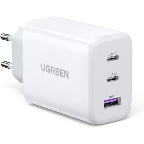 Checarzhn--No1-65w Chargeur Usb C Rapide 3 Ports Compatible Avec Iphone 16 Plus Pro 15 14 13 12 11 Macbook M4 M3 M2 M1 Galaxy S24 Ultra Plus S23 A15 Pixel 9 8 7 6 Ipad Pro Air Dell Xps 13 (Blanc)