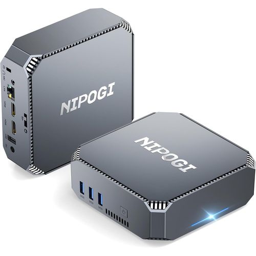 CHECARZHN--NO1-Ak2 Plus Mini Pc 1024Go(1Tb) M.2 Ssd, 12 Gen ntel Alder Lake-N100(Jusqu' 3,4 Ghz, 6W Tdp), 16Go Ddr4 Mini Ordinateur De Bureau Avec Double cran 4K Uhd/2Xhdmi/ Double Wifi/Gigabit E
