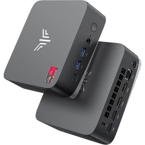 CHECARZHN--NO1-Am16 Mini Pc d Ryzen 7 5700U( 4.3Ghz,8C/16T,Mieux Que 5500U/5560U/5675U),16Go Ram/512Go Ssd,Mini Ordinateur De Bureau tude,Wifi 6/Bt 5.2/4K Triple Display/Vesa Support