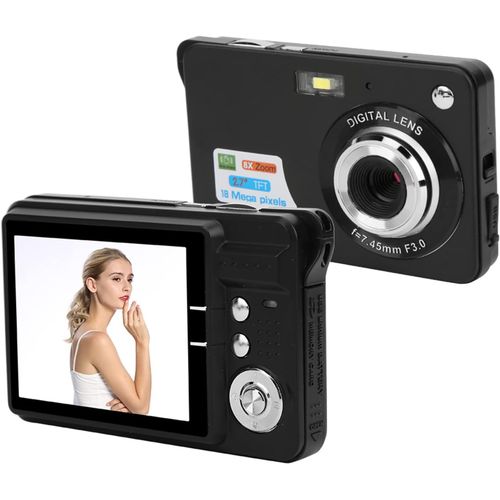 CHECARZHN--NO1-Appareil Photo Numrique, Zoom Numrique 8X, Appareil Photo  cran Lcd 5 Mp 2,7 Pouces, Prend En Charge Jusqu' 32 Go, Lger, Portable, Fonctionnement Simple. (Noir)