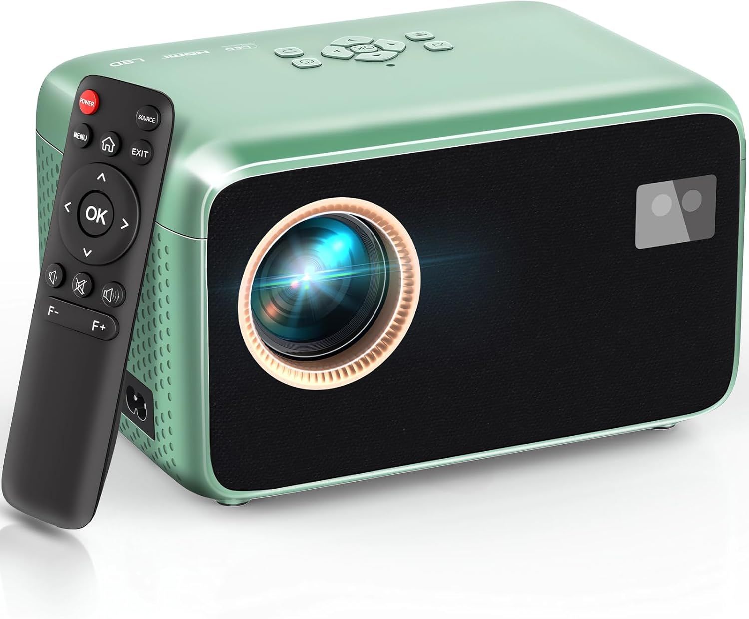 CHECARZHN--NO1-Auto Focus/Keystone Vidoprojecteur 4K, Projecteur Video Wifi6 Bluetooth Natif 1080P Full Hd, 18000 Lux Mini Retroprojecteur Portable Avec Zoom 50% Pour Smartphone/Hdmi/Usb/Tv Stick