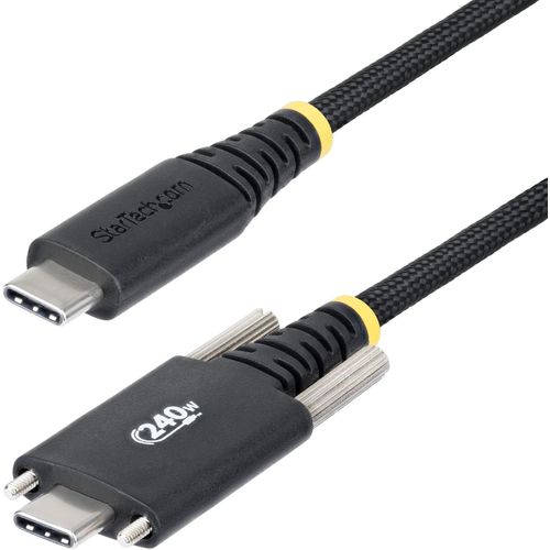 CHECARZHN--NO1-Cble De Charge Usb-C De 2M, Verrouillage Par Vis Latrale, 240W (5A) Pd Epr, Cble Usb 2.0 Robuste, Usb-If