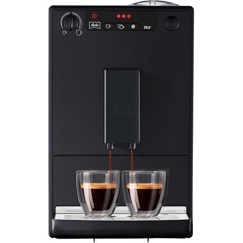 CHECARZHN--NO1-Caffeo Solo Noir Pure Black, Machine  Caf  Grains Avec Broyeur Et Systme D'Extraction Des Armes, Affichage Led, Mode 1  2 Tasses, Cafetire Expresso, Automatique, E950-222, 1400W