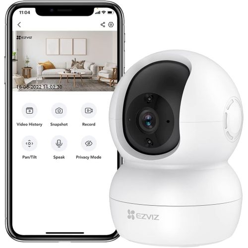 Checarzhn--No1-Camra Surveillance Wifi Intrieure 360, Fhd 1080p, Camera Wifi 2.4ghz, Vision Nocturne, Dtection De Mouvement Suivi Intelligent, Audio Bidirectionnel, Compatible Avec Alexa Pour Bb/Anim