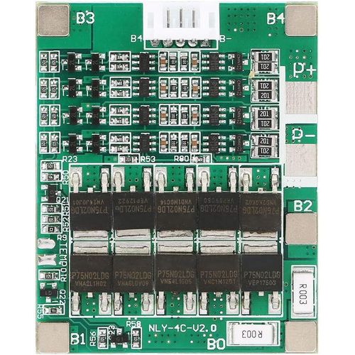 Checarzhn--No1-Carte De Protection Pour Batterie Au Lithium 4s 50 A - Convient Pour Les Cellules Lithium-Ion 3,7 V De La Srie 4.