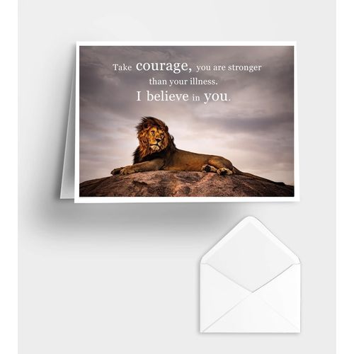 Checarzhn--No1-Carte De V?Ux D'encouragement | Take Courage, You Are Stronger Than You Illness. I Believe In You Developed For Ill People | By From Berlin.