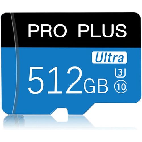 CHECARZHN--NO1-Carte Mmoire Micro Sd 512 Go Avec Adaptateur, Carte Mmoire Haute Vitesse Classe 10 Pour Smartphone An oid/Appareil Photo/Tablette/Navigation Automobile Et one