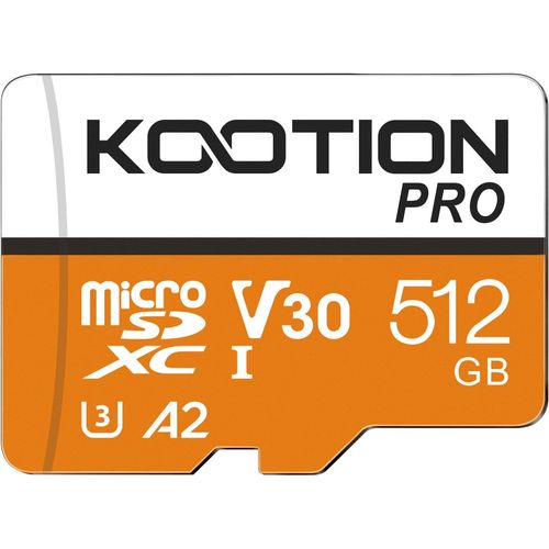 CHECARZHN--NO1-Carte Micro Sd 512Go, Jusqu' 200 Mo/S En Lecture, Carte Microsdxc Uhs-I, C10, U3, V30, A2, Vido Full Hd Et 4K, Carte Mmoire Haute Vitesse Pour Smartphones/Tablettes/Camras D'Action