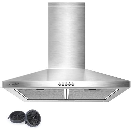 CHECARZHN--NO1-Cht3.6B Hotte Aspirante 60 Cm Hottes Aspirantes Cusine Inox Dbit 320 M/H, Filtres  Graisses De 5 Couches, 3 Vitesses, Chemine Rglable, 1 Lumire Led Acier Inoxydable