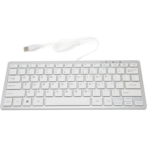 CHECARZHN--NO1-Clavier D'Ordinateur Filaire, Clavier Usb Plug Play, Touches  Profil Bas, 13 Raccourcis, Indicateur Led, 78 Touches C aux, Clavier Pour Macbook Pro Air Mini Pour Pc De Bureau