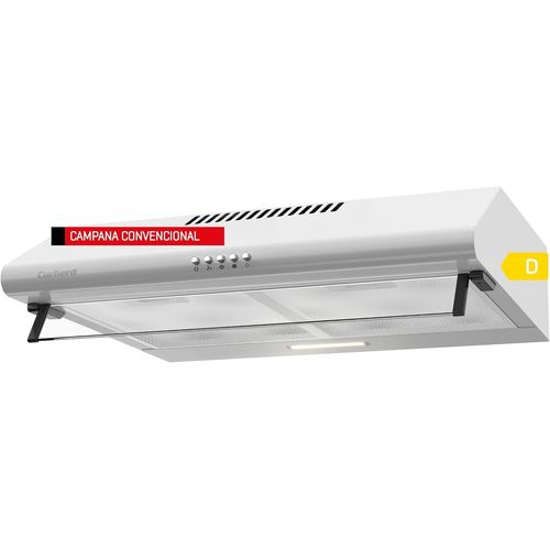 CHECARZHN--NO1-Corber Selati640W Hotte Conventionnelle 60 Cm, Dbit 400 M/H, Blanc, 191,5 W, 3 Vitesses, 2 Filtres En Aluminium, Filtre  Charbon, Efficacit nergtique D