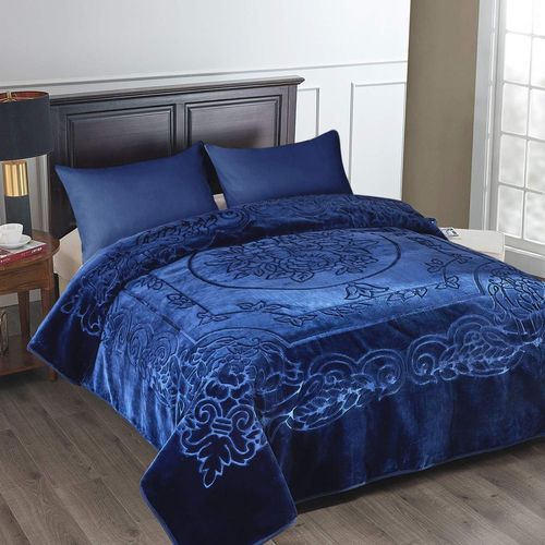 Checarzhn--No1-Couverture Polaire Lourde En Vison Coren Pour Trs Grand Lit, 216,7 X 241,3 Cm, 4,1 Kg, paisseur Simple, Douce Et C , Couverture paisse En Vison Imprim Raschel Pour Automne, Hiver,