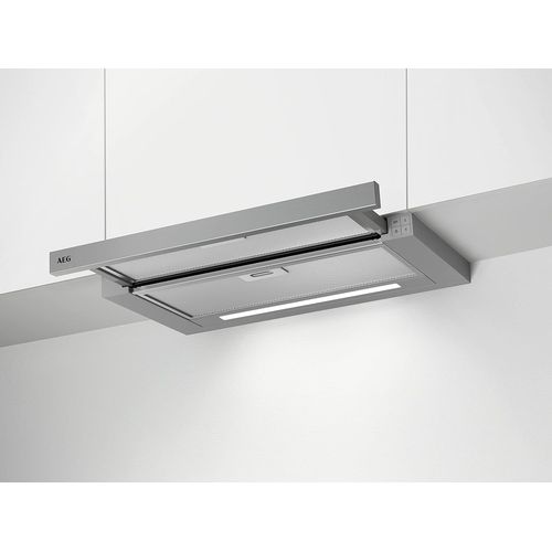 CHECARZHN--NO1-Dps3640Am Hotte Ecran Plat/Conduit Ou Recyclage / 60Cm / Gris / 345 M/H/Min.49 - 68 Db(A) / C/Touches Courtes/Gris