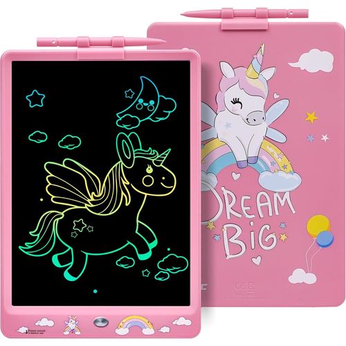 CHECARZHN--NO1-(Dyna-Pm Licorne) Tablette D'criture Pour Enfants 10 Pouces, Tablette De Dessin Lcd Tableau Blanc Magntique Jouet Dinosaure Pour Enfants Cadeau 2 3 3 4 5 6 7 8 Ans