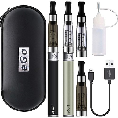Ovuul : Checarzhn--No1-E-Cigarette lectronique Kit Complet Stylo, Ego-T Ce4 Mini Vape Pen De Dbutant Aio Atom Ur Vapoteuse Avec 1100mah Batterie Rechargeable E-Chicha Sans Nicotine Ni Tabac