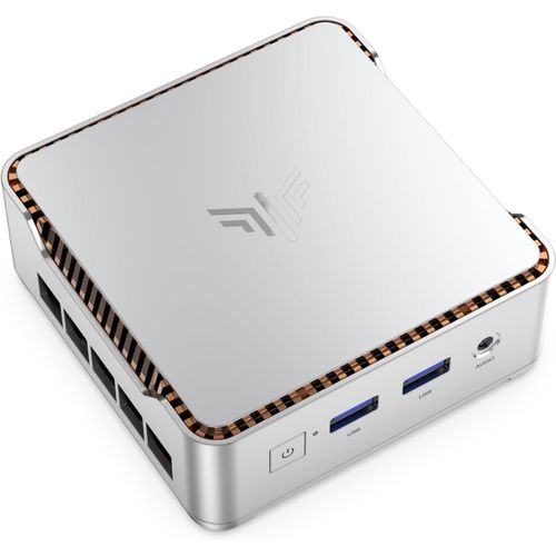 CHECARZHN--NO1-E2 Mini Pc W-11 Pro, ntel Twin Lake N150(6 W Tdp, Jusqu' 3,6 Ghz), 16 Go Ddr4 256 Go M.2 Ssd Mini Ordinateur De Bureau, Double cran 4K, Hdmi 2.0, Dp, Double Wifi, Tour Pc Pour cole