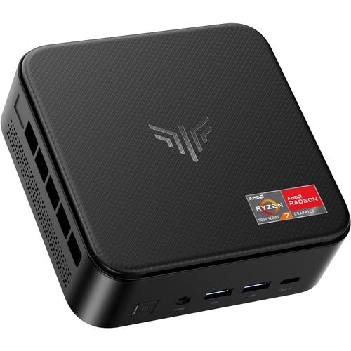CHECARZHN--NO1-E3B Mini Pc Amd Ryzen 7 5825U 16 Go Ddr4 / 512 Go Ssd Micro Ordinateur Bureau, Graphique Radeon Rx Vega 8, Dp + Hdmi 4K, Wifi 6 Bt5.2 Light Gamer Pc