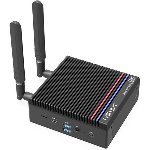 CHECARZHN--NO1-Fanless Pc Windows 11 Pro, Intel I3-N350, Neo Z350-0Db 16Gb Ddr4 512Gb M.2 Pcie Gen3 X 4 Ssd Micro Desktop Computer, 4K Dual Display/2.5G Lan, For Business Home Office Multi-Tasking