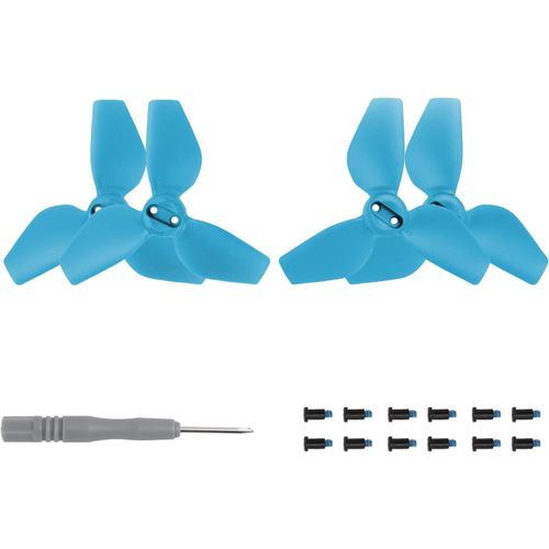 Checarzhn--No1-Hlice De Rechange Pour Dji Neo - Lgre, Sre, Multicolore, Silencieuse, Blocage Rapide, Accessoire De Drone, Lger Et Robuste (Bleu Pour 2 Paires)