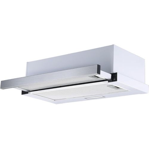 CHECARZHN--NO1-Hotte Aspirante /Hotte  Visire De 60 Cm/Botier En Acier Inoxydable Blanc/Fonction D'Extraction Et De Recyclage De L'Air / Ch4138Ixc / C / 53-64 Db