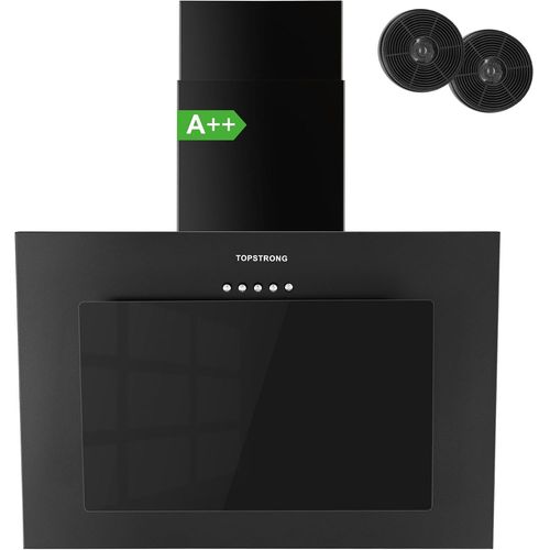 CHECARZHN--NO1-Hottes Aspirantes 60Cm, Class A++ Hotte Cuisine Incline Silencieuse, 350M/H Hotte Aspirante Evacuation Ou Recyclage, Filtres Charbon Inclus, 3 Vitesses Hotte, Led Eclairage, 56 Db, N
