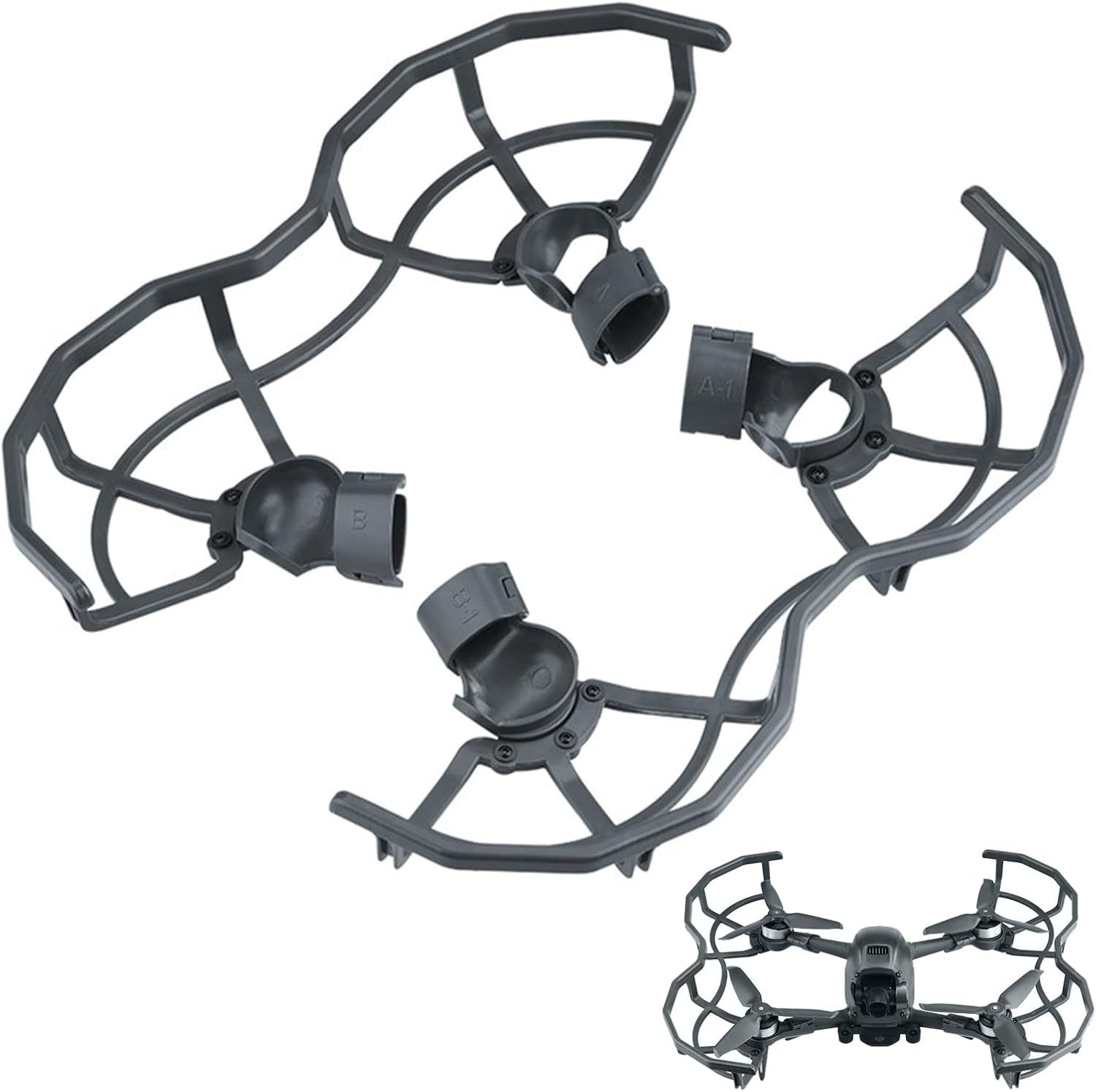 Checarzhn--No1-Housse De Protection D'hlice, 360 Garde D'hlices Protection Accessoires De Train D'atterris Accessoire De Drone Pour D-Ji Fpv Combo