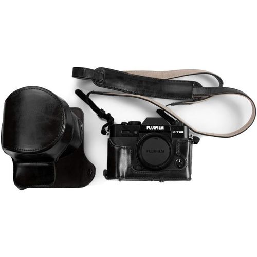 CHECARZHN--NO1-Housse Pour Xt10 T20 Xt30 Xt30 Ii, tui De Protection En Cuir Pu Pour Appareil Photo Fuji X-T30 Ii X-T30 X-T20 X-T10 Avec Objectif 16-50 Mm Et 18-55 Mm - Avec Bandoulire