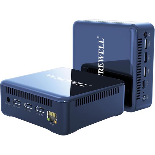 CHECARZHN--NO1-Hsi 100 Mini Pc, Mini Pc Desktop Con Alder Lake-N100, 16G Ddr4 Ram 512Gb Ssd, Wifi6, 3 Hd 2.1/Bt 5.2/1000M Standard Rj-45, Visual zione Su 3 Schermi