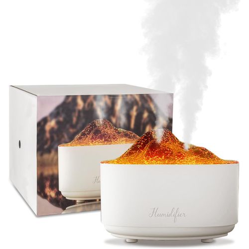CHECARZHN--NO1-Humidificateur Pour Chambre  Coucher, Diffuseur D'Huiles Essentielles De 1,5 L, Diffuseur D'Air Avec Lumires De Flamme De Qualit Suprieure, Design  Double Buse, Humidificateur De