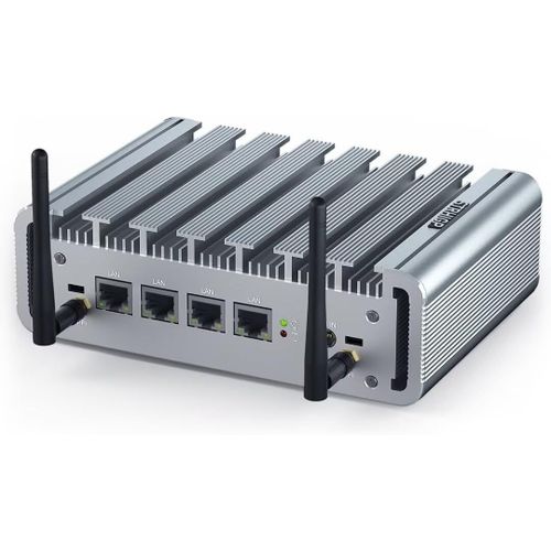 CHECARZHN--NO1-I225-V Firewall J4125 Mini Pc 8Gb Ram Ddr4 128Gb Ssd, Firewall Pc Firewall Appliance Usb3.0 Hd Vga Reset Button Wifi4, Mini Firewall Opnsense Firewall Router Pc