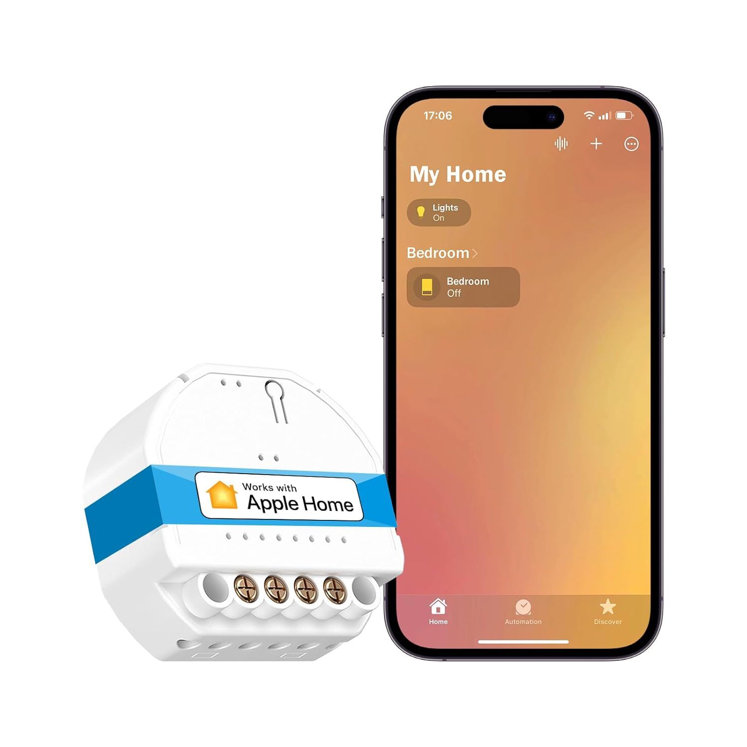 Checarzhn--No1-Interrupteur Connect (Fil Neutre Requis), Interrupteur Module Wifi Compatible Avec Homekit, Alexa Et Google Home, Commutateur Avec Commande Vocale, Contrle  Distance Et Fonction De