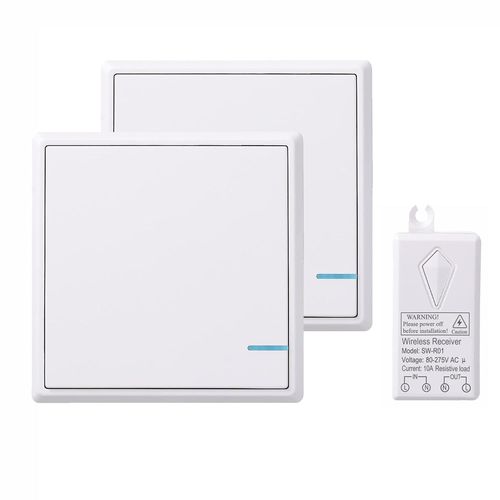 Checarzhn--No1-Kit D'interrupteur Sans Fil, Pas Besoin De Wifi, Ip66 tanche, Facile  Installer Pour Les Plafonniers, Les Lampes Et Les Led  L'intrieur Et  L'extrieur.