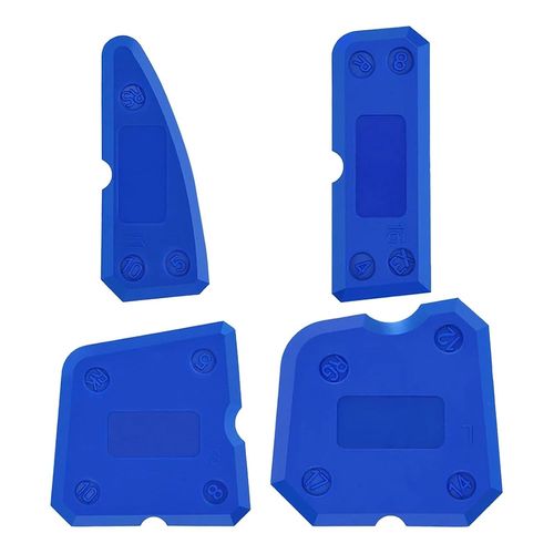 Checarzhn--No1-Kit De 4 Outils De Mastic En Silicone Bleu  Calfeutrage Portable Ancien Et Lisseur Multi-Bords Pour Une Application Parfaite Du Mastic