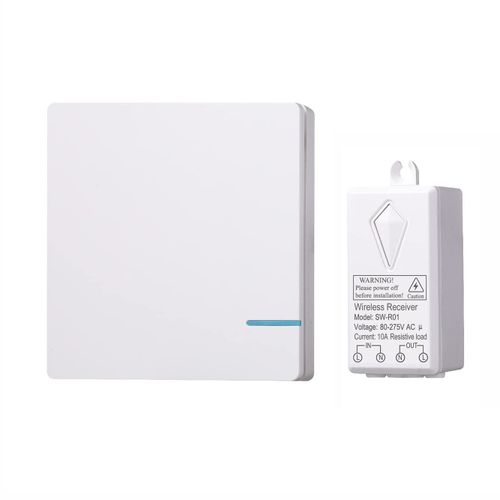 Checarzhn--No1-Kit De Commutateur De Lumire Sans Fil - Porte Jusqu' 100 Pieds, Interrupteur De Tlcommande Idal Pour Les Lampes D'intrieur