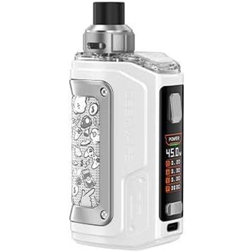Geekvape : Checarzhn--No1-Kit H45 (Aegis Hero 2) - Pod H45 4ml + Batterie 1400mah 45w & B Series Coil E-Cigarette - Sans Nicotine