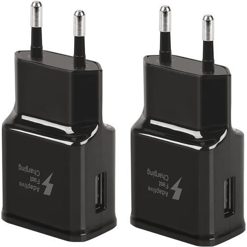 Checarzhn--No1-Lot De 2 Adaptateurs De Pr De Chargeur D'alimentation Usb 5v-2a Chargeur Rapide Universel Pour Iphone 12/11/X 8/7/6, Samsung Galaxy S22 S21 S20 S10 S5 S6 S7 S8 S9/Edge/Plus/Active, Note 5/8/