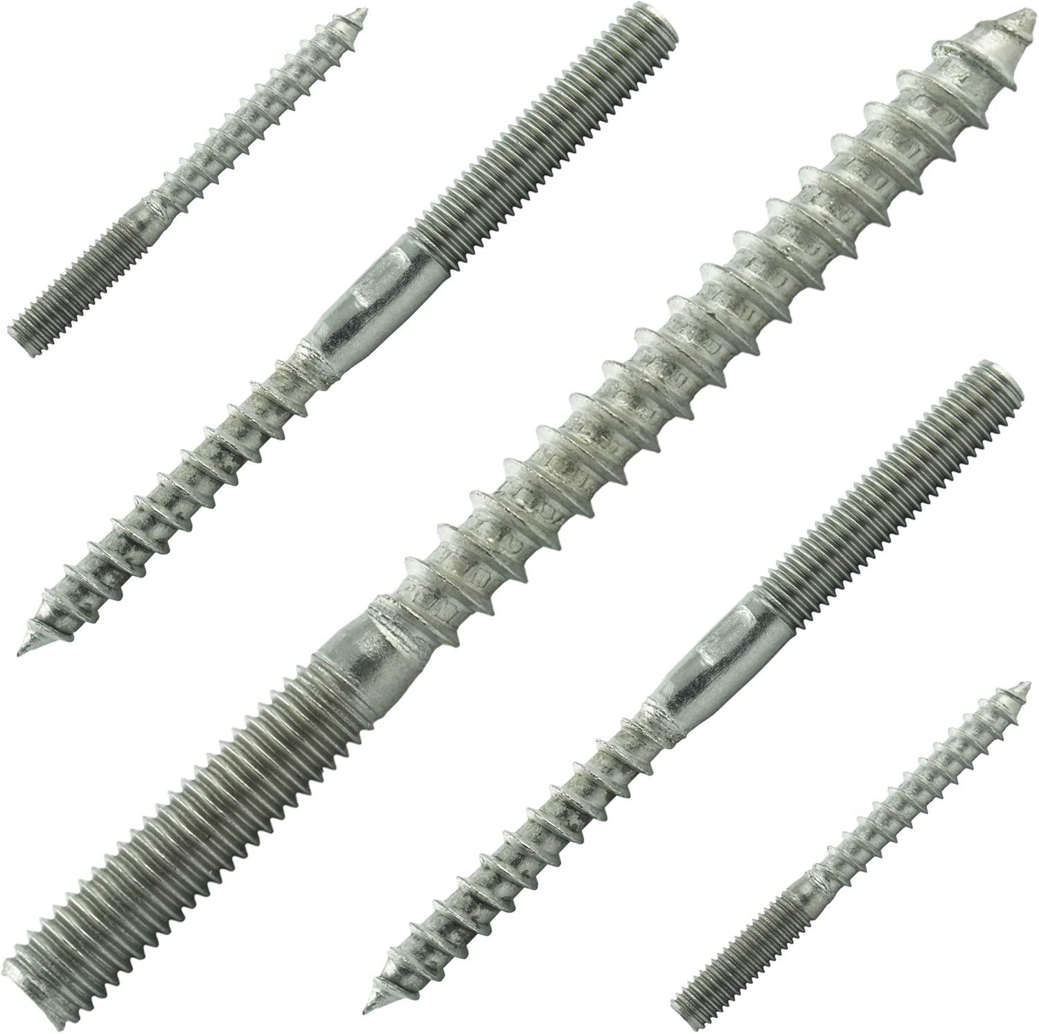 Checarzhn--No1-Lot De 5 Vis  Double Filetage M12 X 140 Mm - En Acier Inoxydable Va A2 V2a